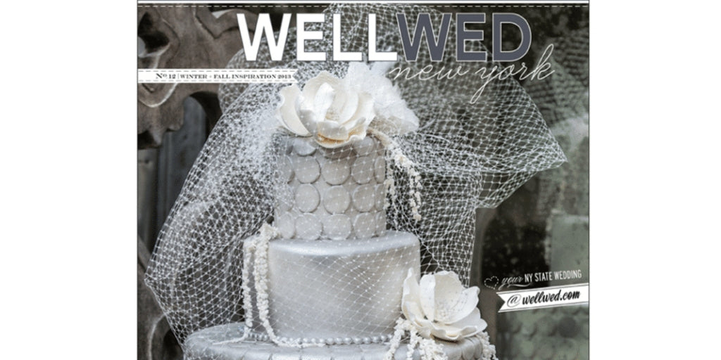 beautiful gray and white wedding cake