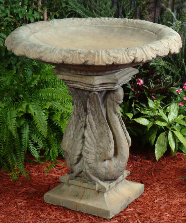 Swan Birdbath