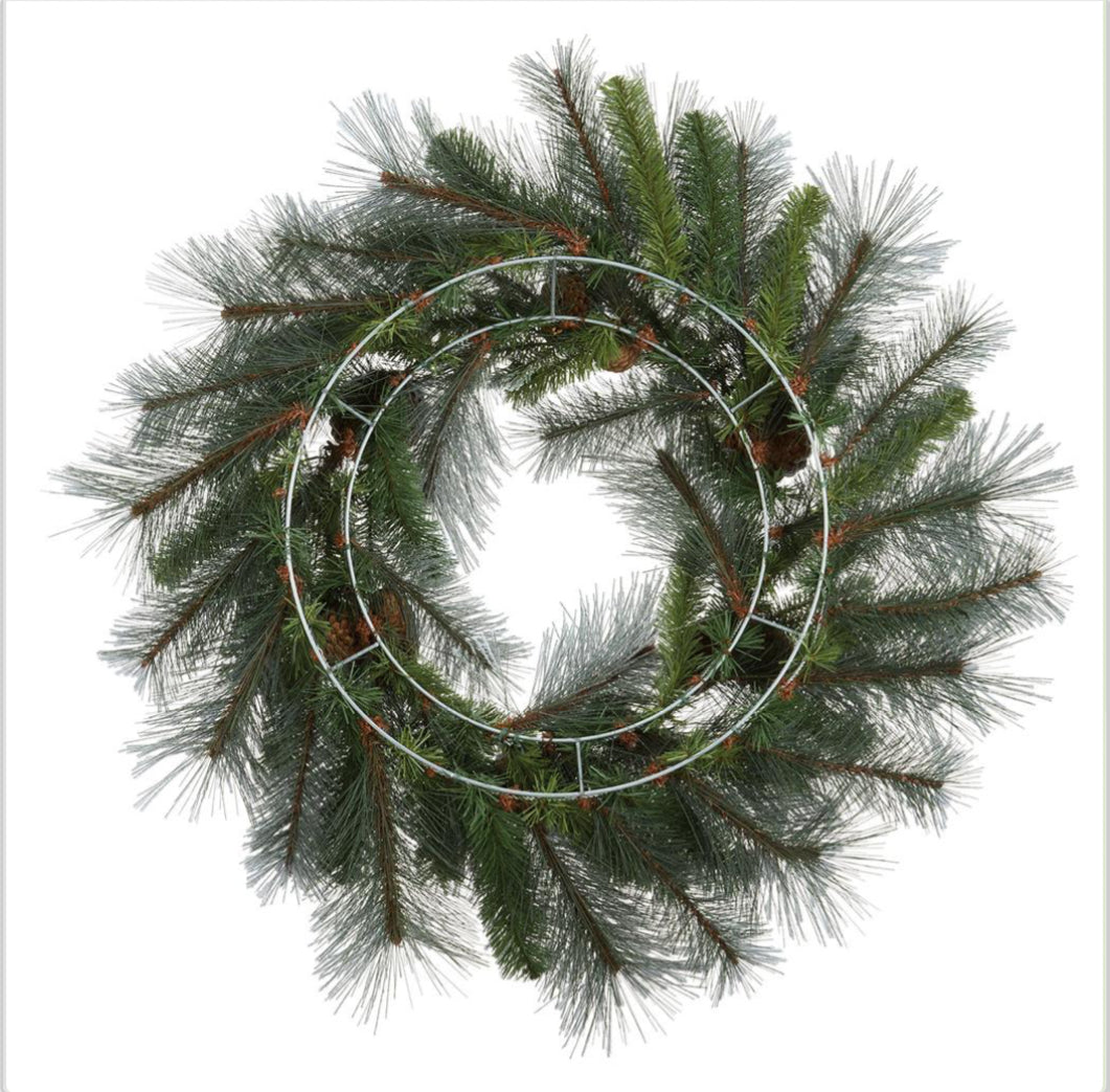 30" Snowy Pine Wreath