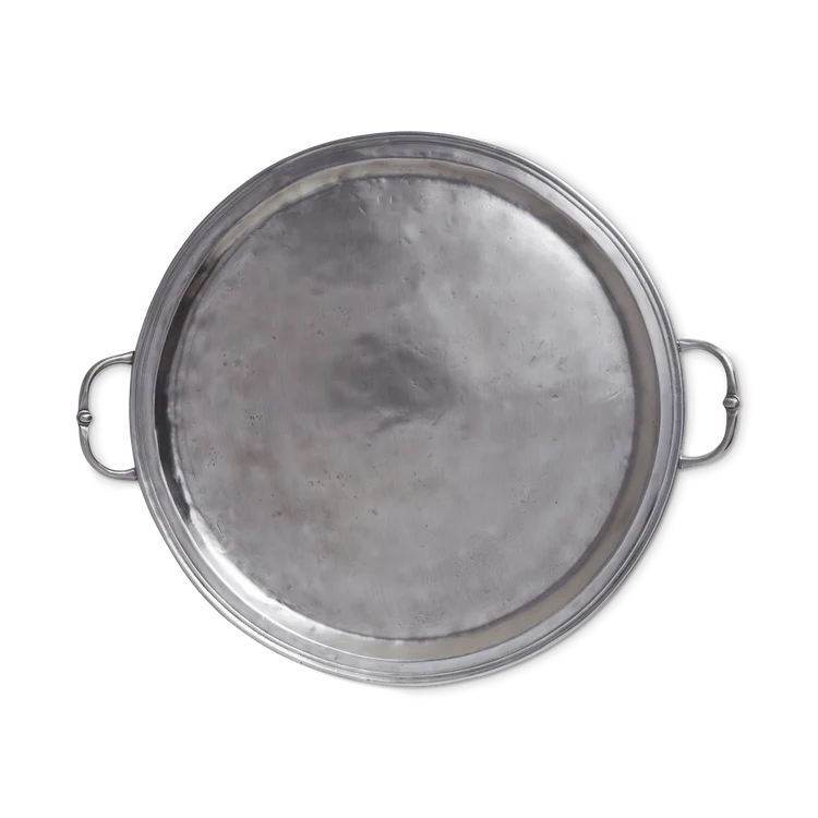 Round Tray with Handles