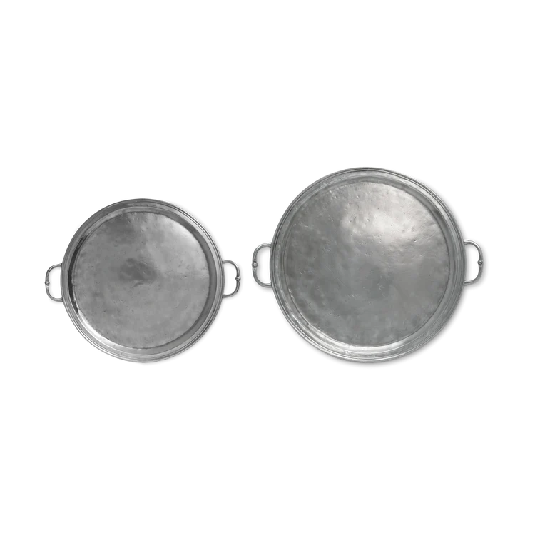Round Tray with Handles