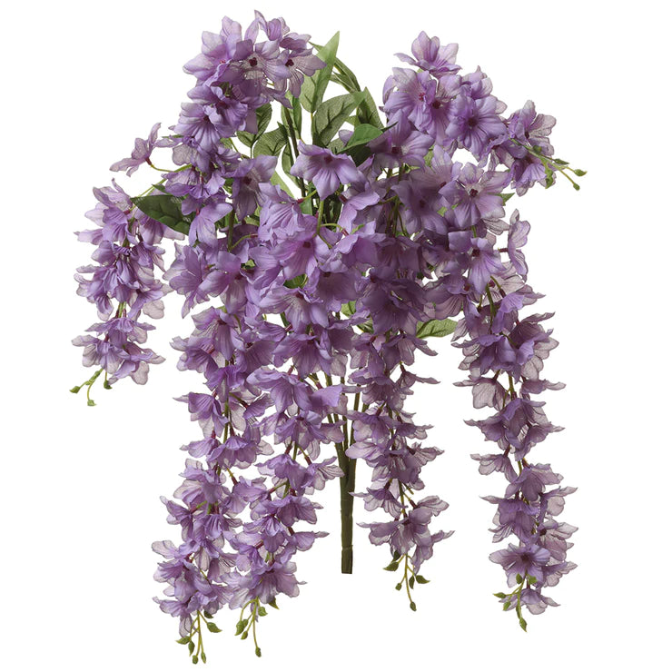 34" Delphinium Hanging Branch Lavender