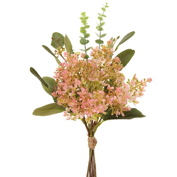 19" Wild Hydrangea/Eucalyptus Bouquet