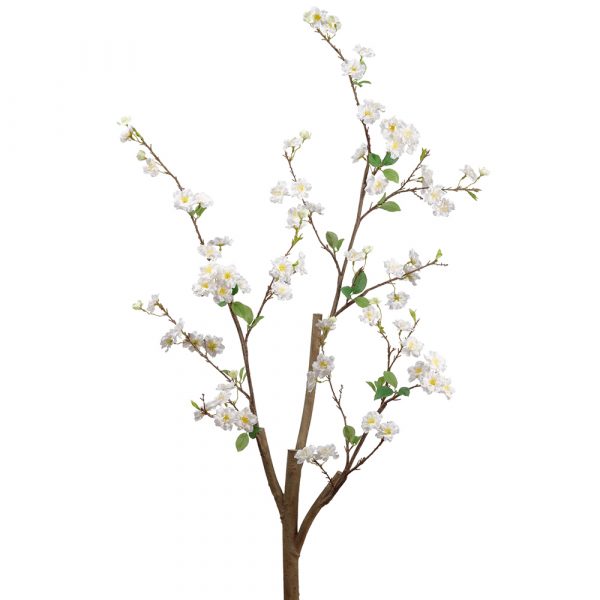 53" Cherry Blossom Branch - White