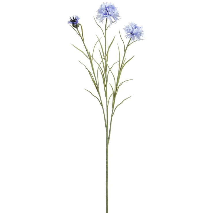 25.5" Cornflower Stem Light Blue