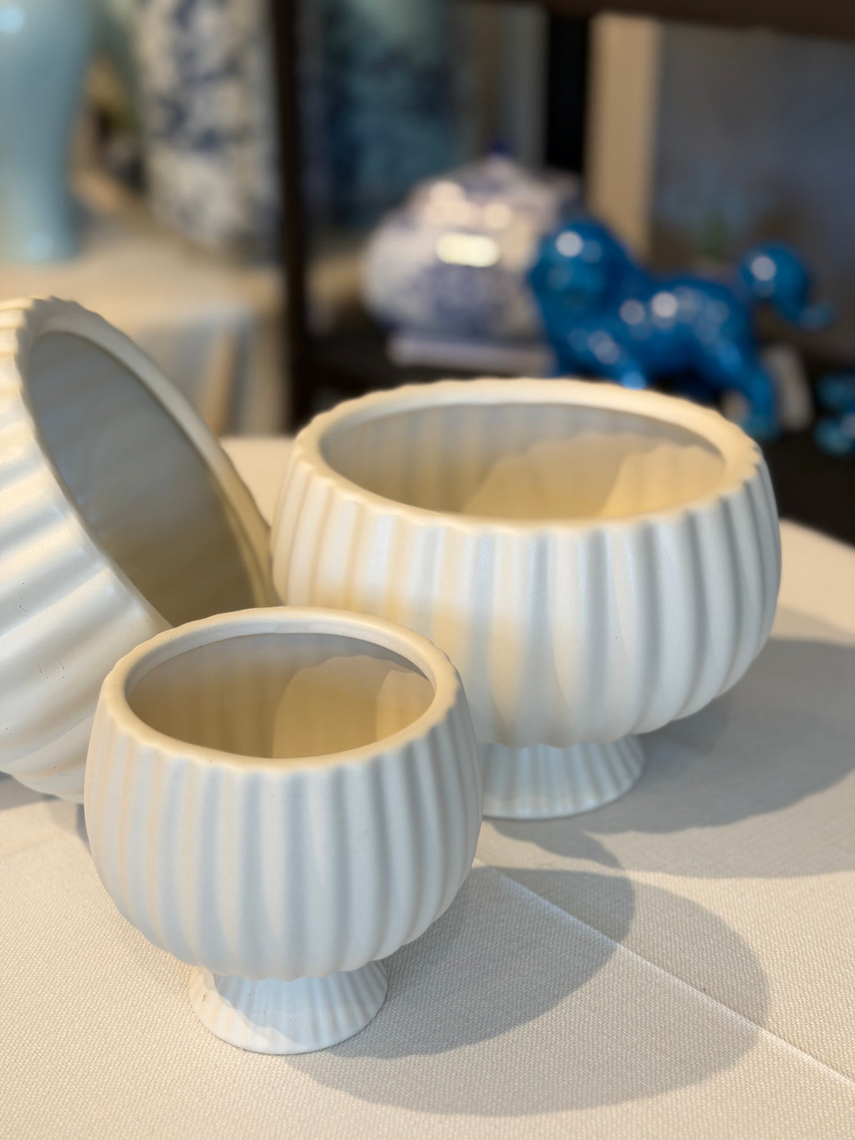 Ribbed Ceramic Bowl