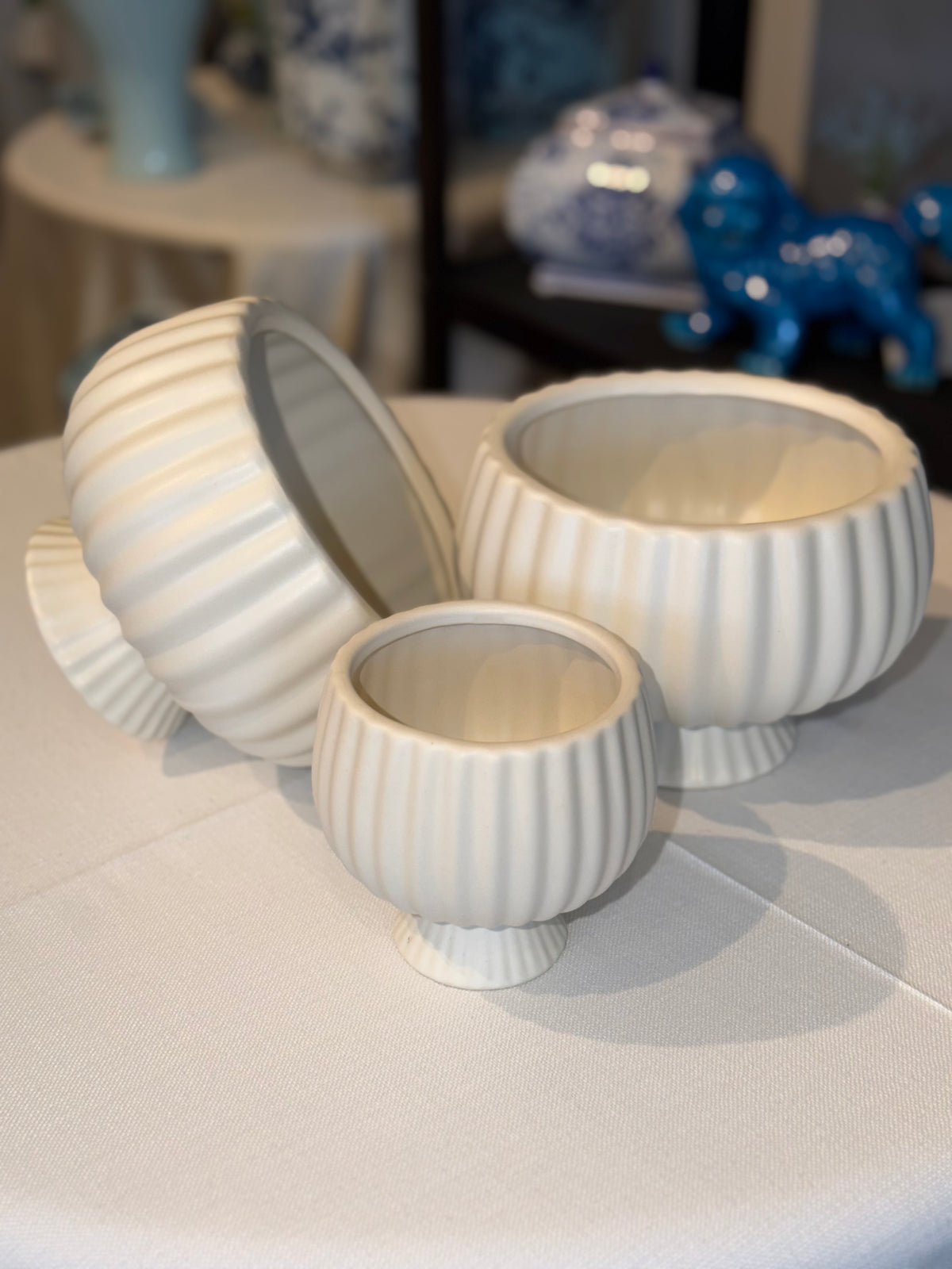 Ribbed Ceramic Bowl