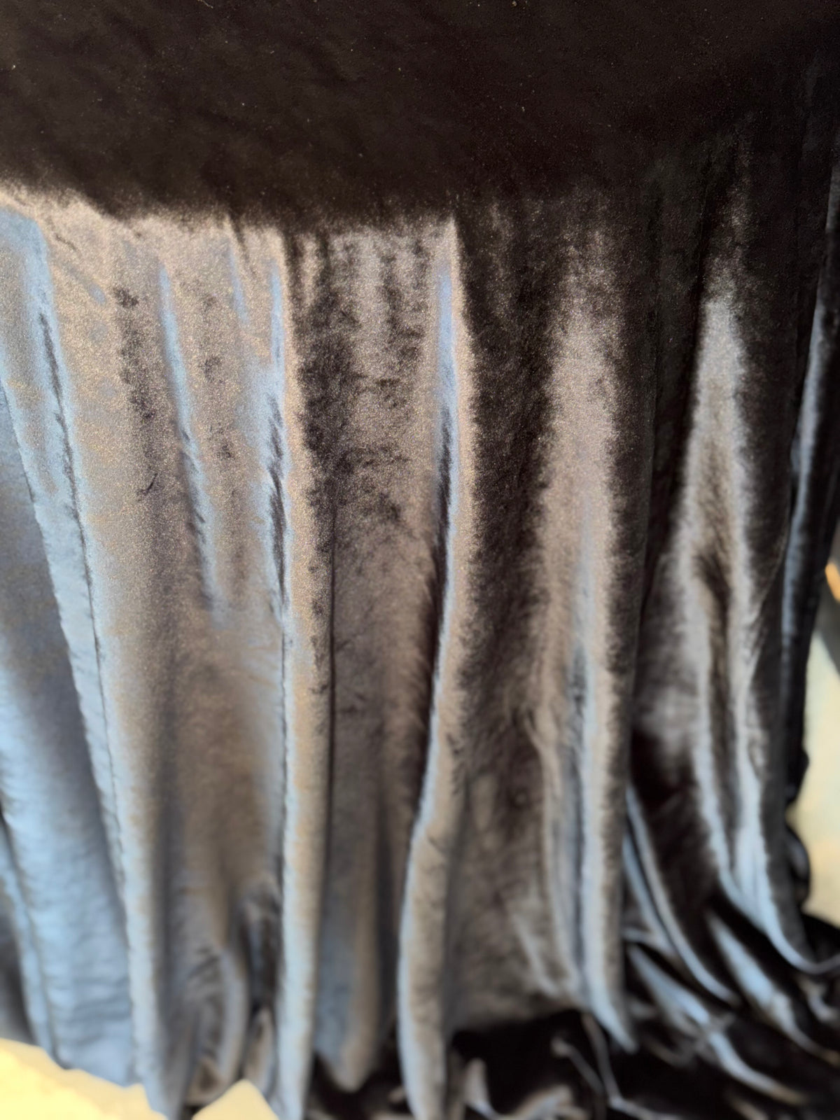Black Crushed Velvet