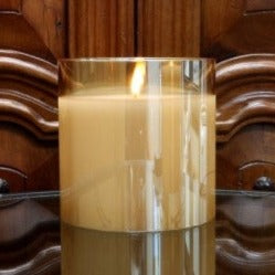 6 x 6 Pillar Candle - Champagne