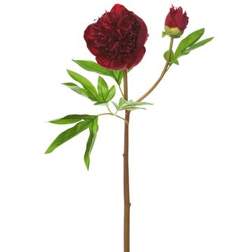26" Peony Stem - Burgundy