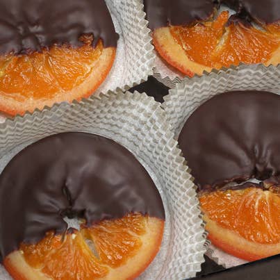 Dark Chocolate Dipped Orange Slice Gift Box