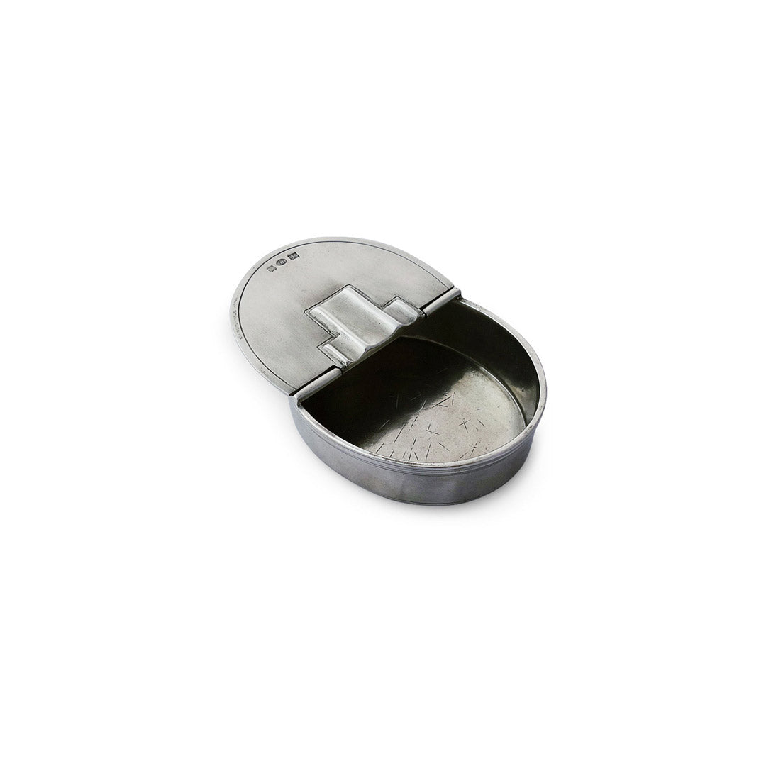 Oval Lidded Cigar Ashtray