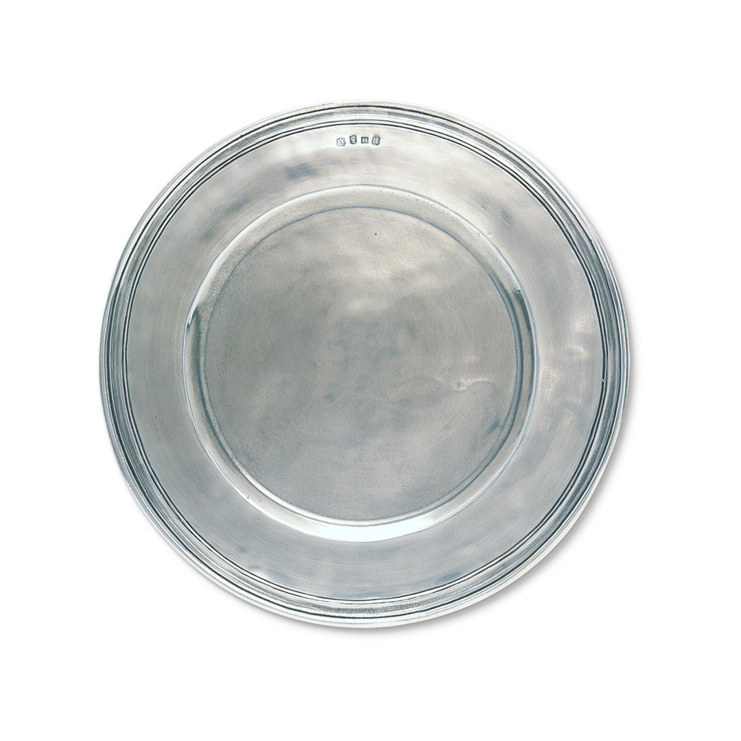 Scribed Rim Charger, Lg.