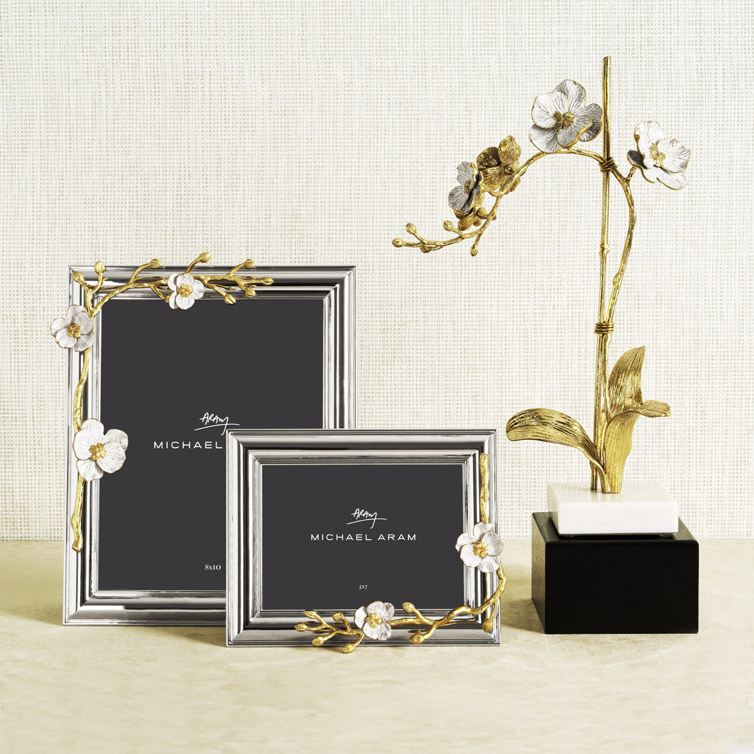 Golden Orchid Large Stem Sculpture