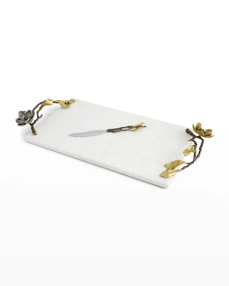 Vintage Bloom Cheese Board w/ Knife XL