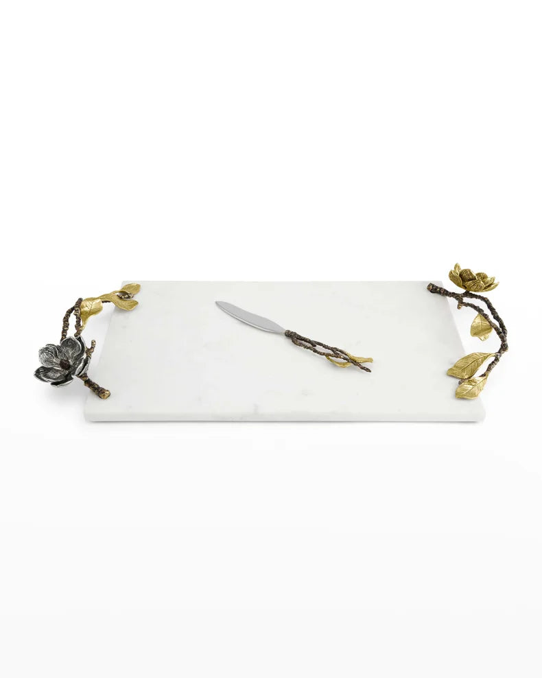 Vintage Bloom Cheese Board w/ Knife XL