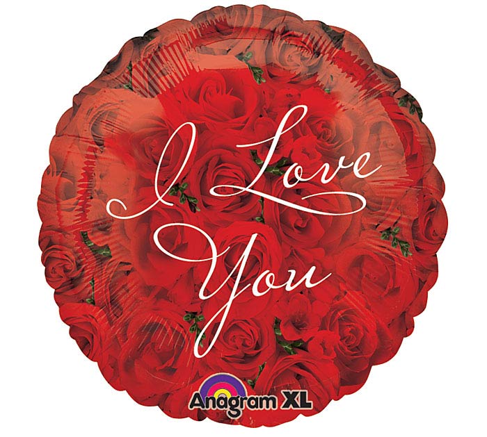 I Love You - Roses Balloon