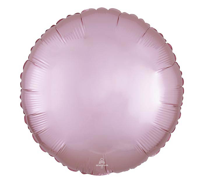 Pastel Pink Satin Round Balloon