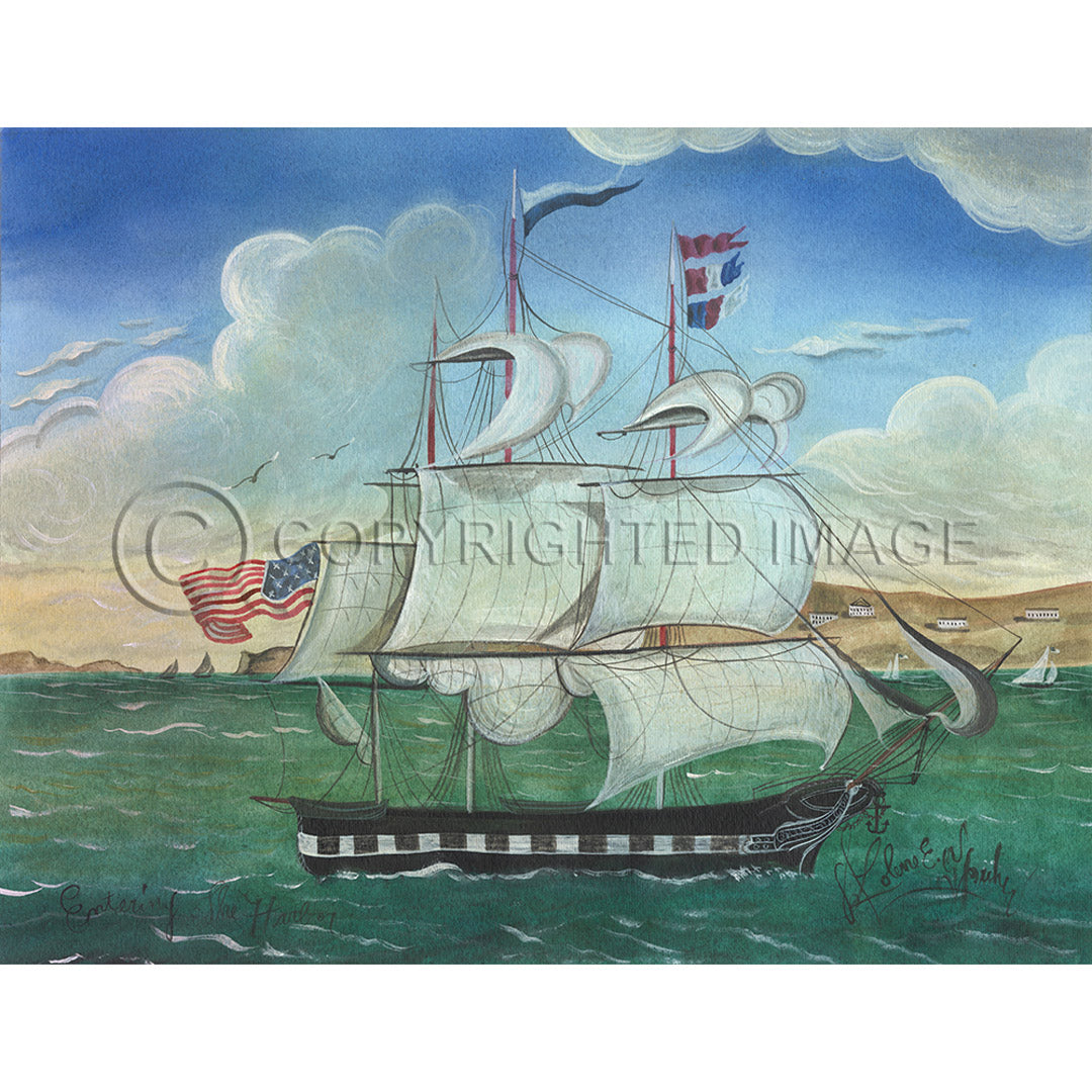 Ship Entering the Harbor 23x30