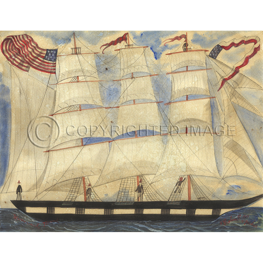 Ship Homeward Bound 23x30