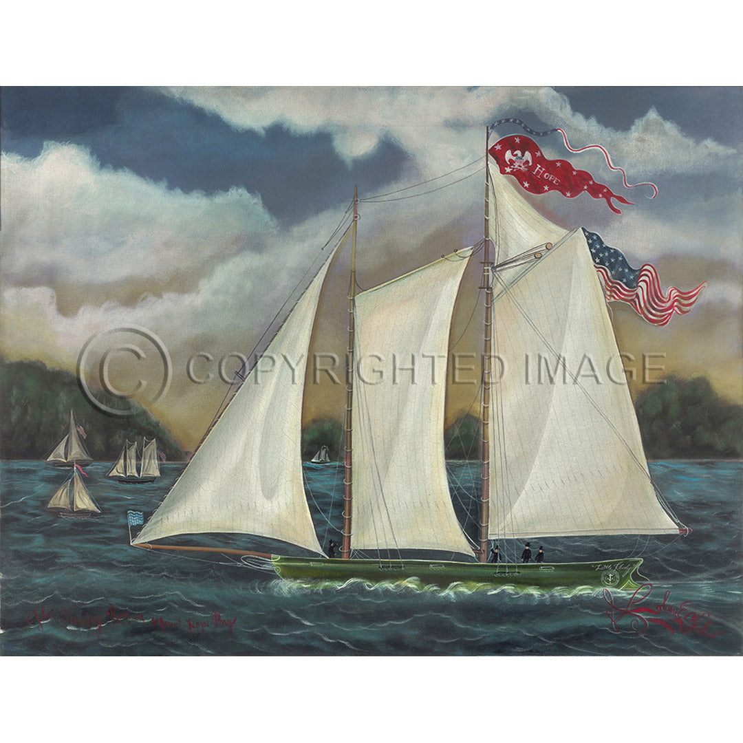 Ship Sunday Run On Mount Hope Bay 43x56