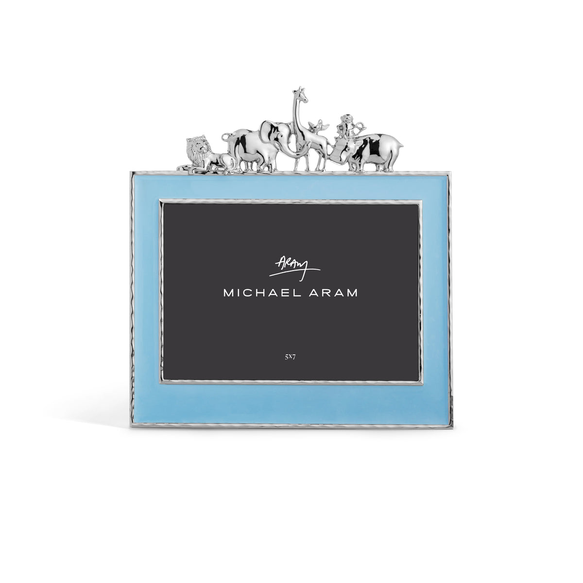 Animals Frame Blue Enamel 5x7