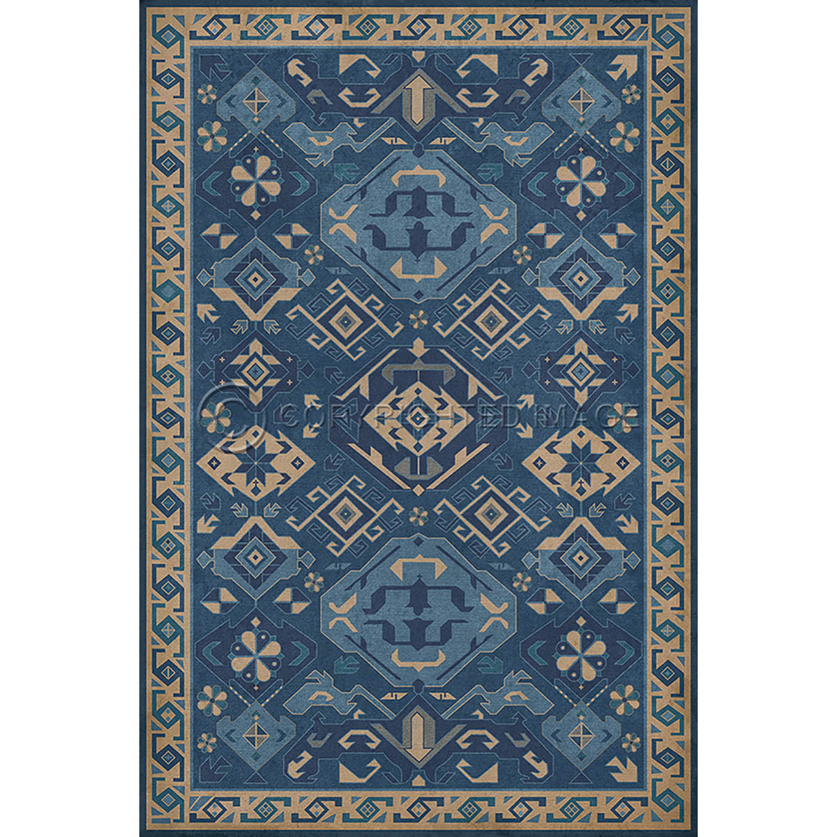 Traditional Indigo 20x30