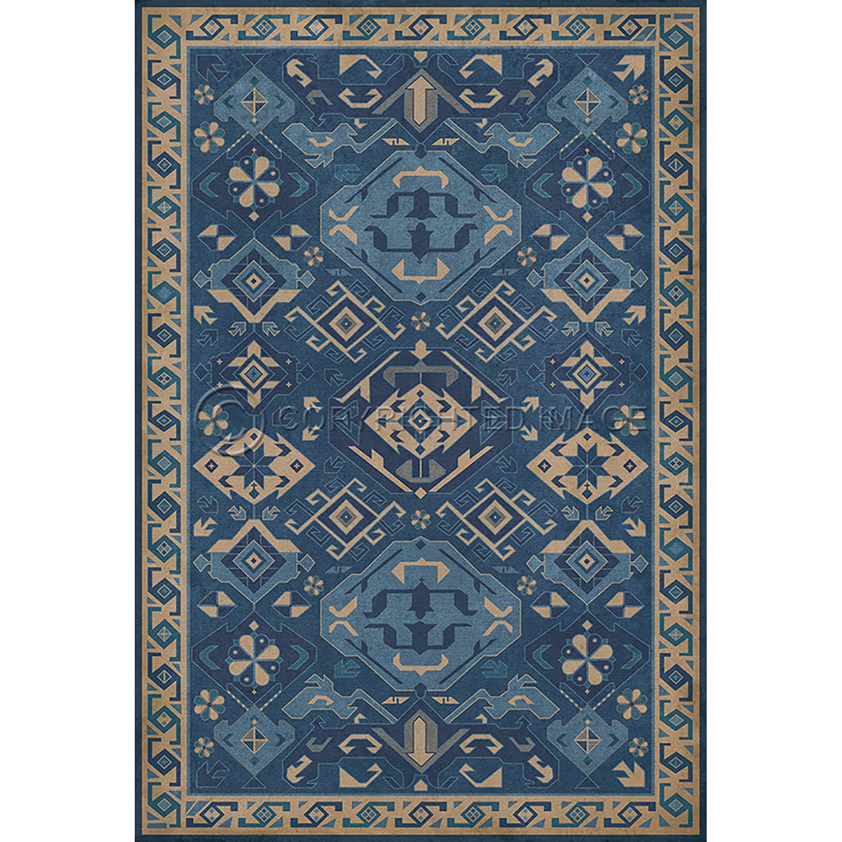 Traditional Indigo 38x56