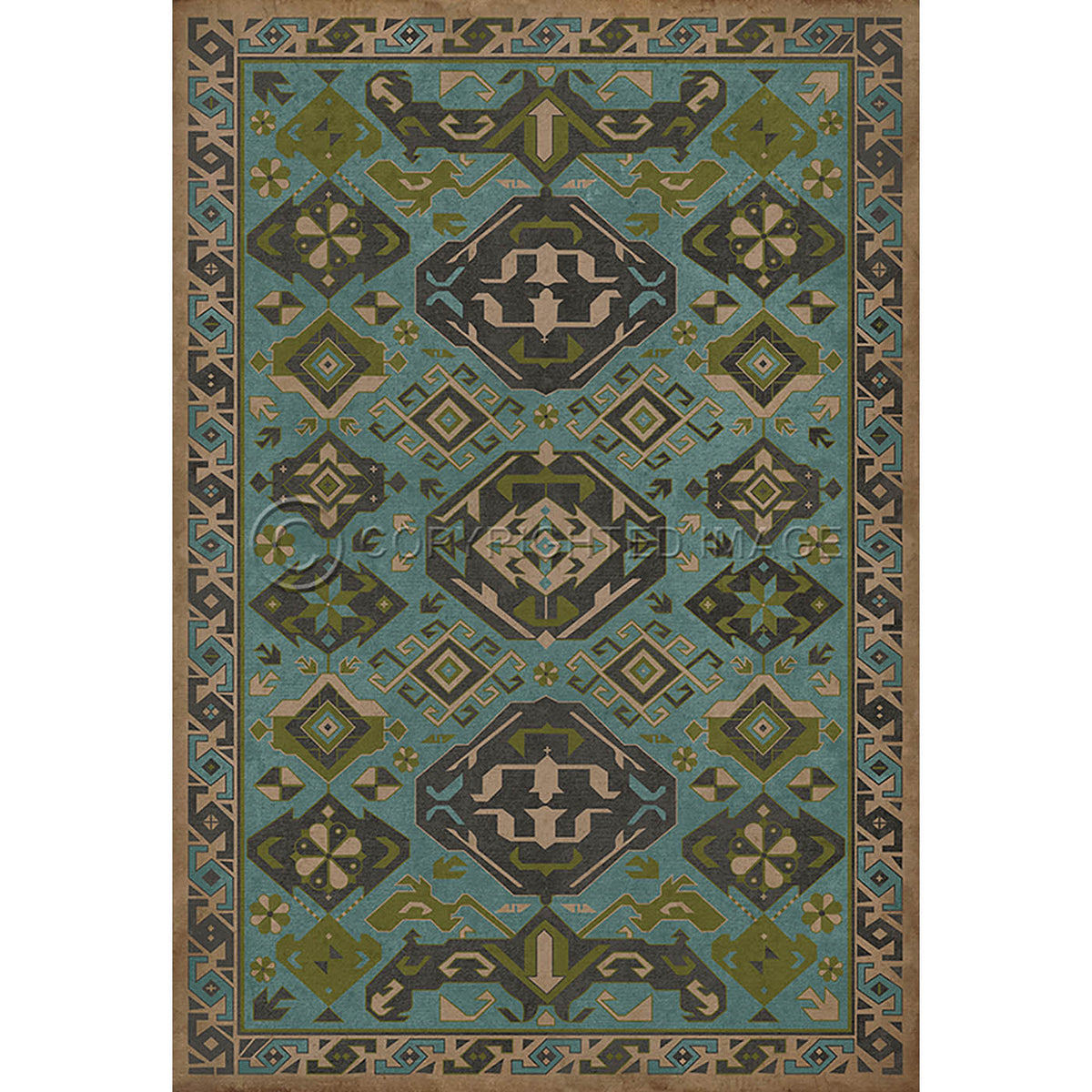 Traditional Stone Blue 52x76