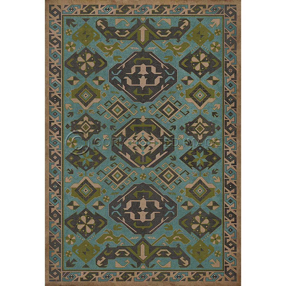 Traditional Stone Blue 70x102