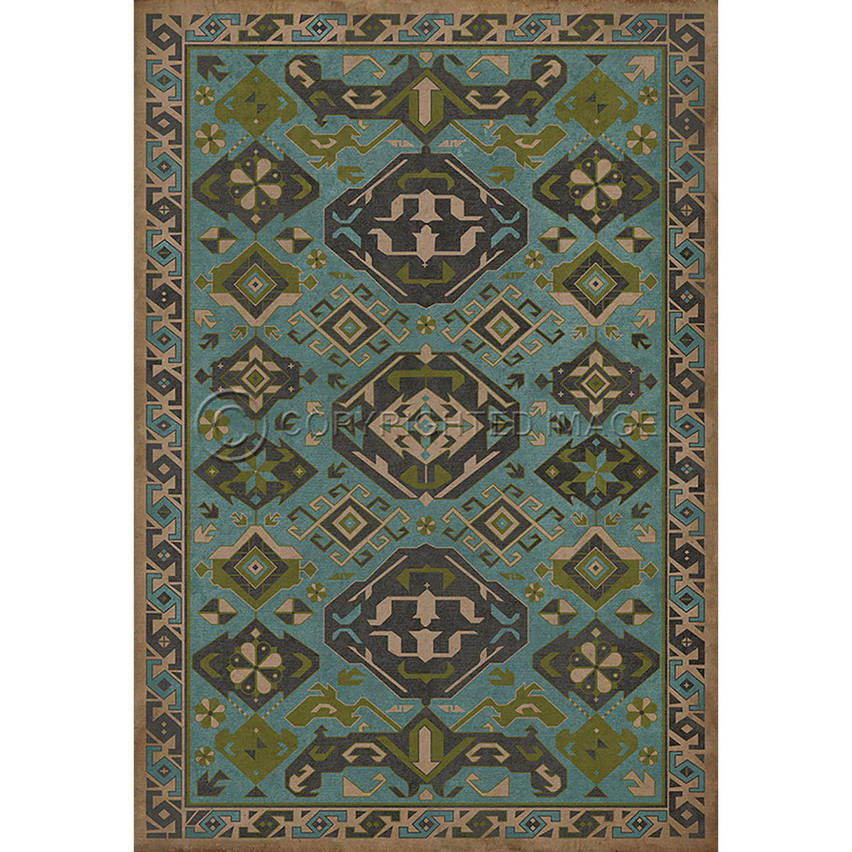 Traditional Stone Blue 120x175