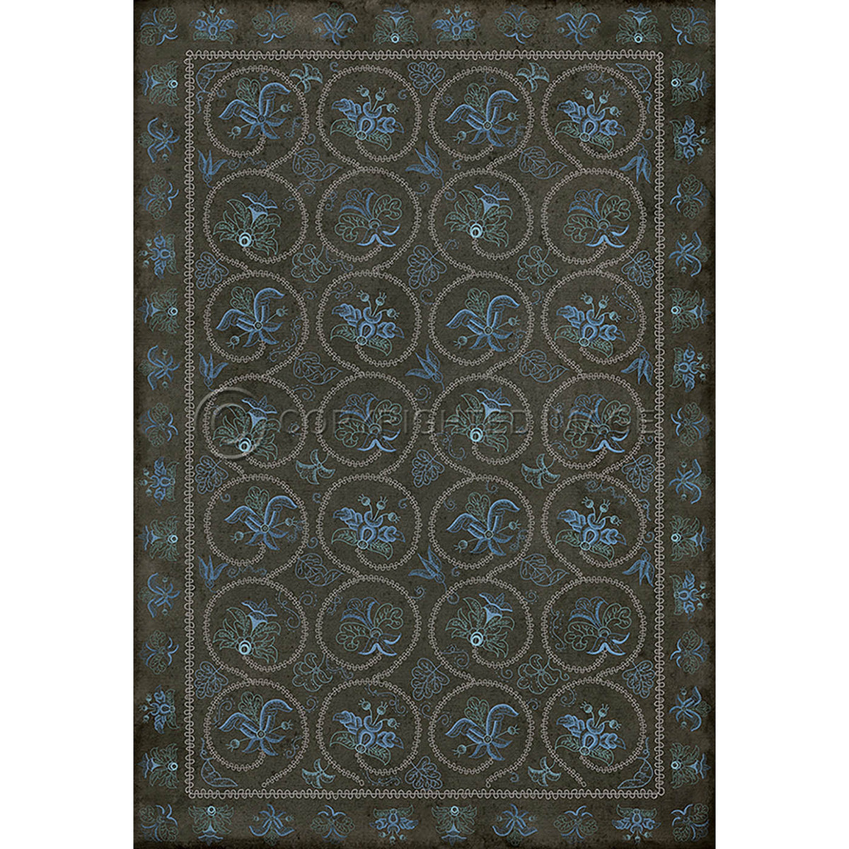 Crewelwork Delphinium 96x140