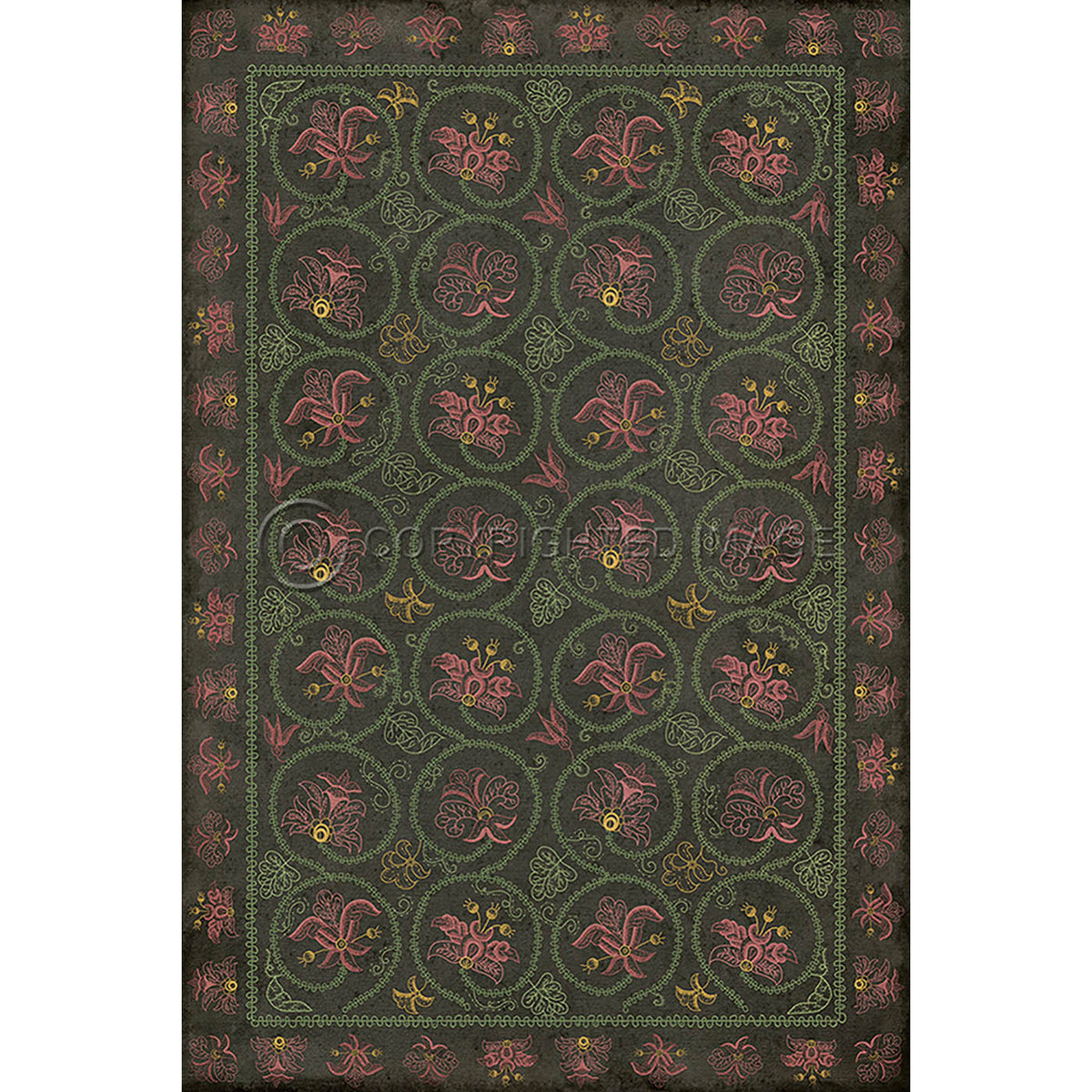 Crewelwork Dianthus 20x30