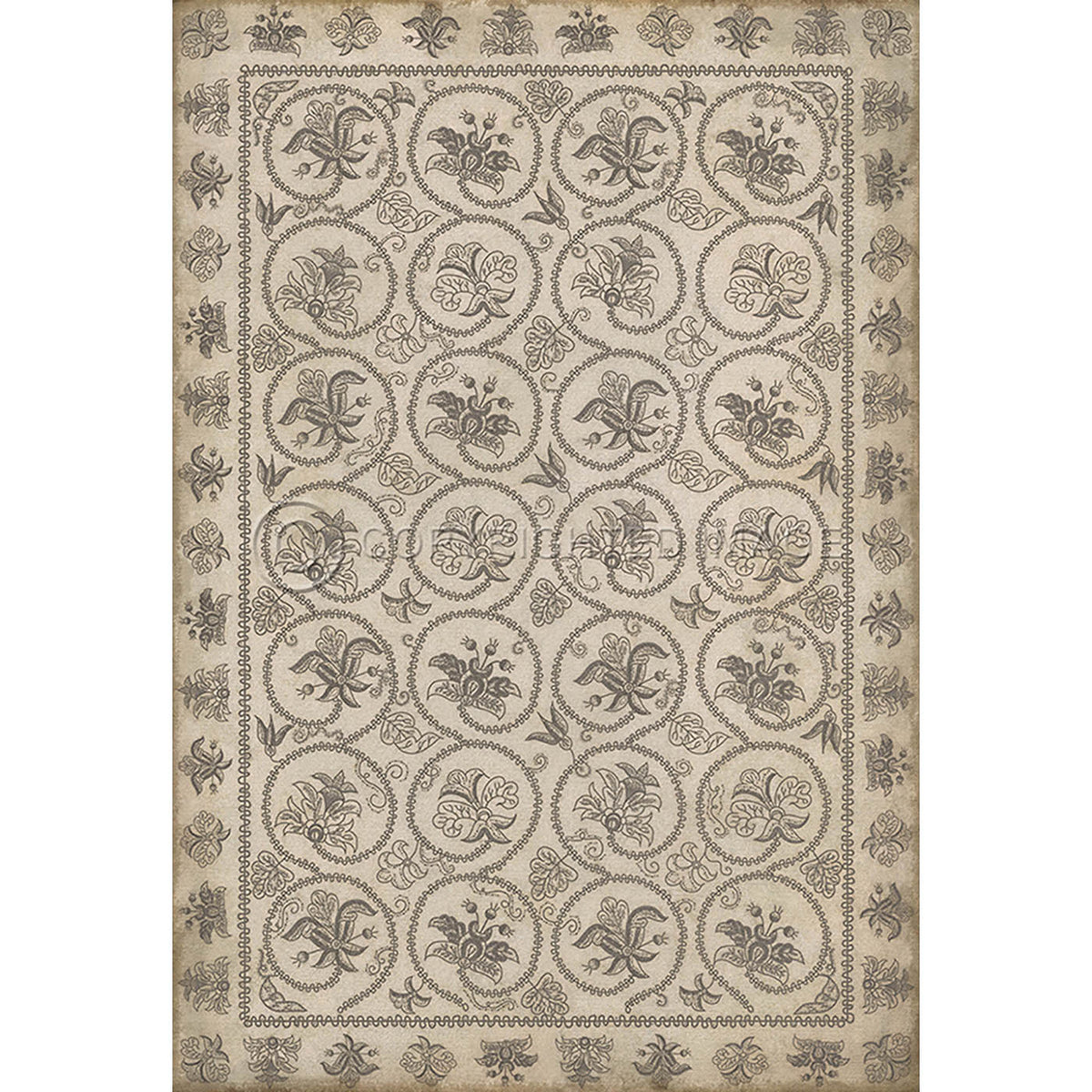 Crewelwork Hollyhock 52x76