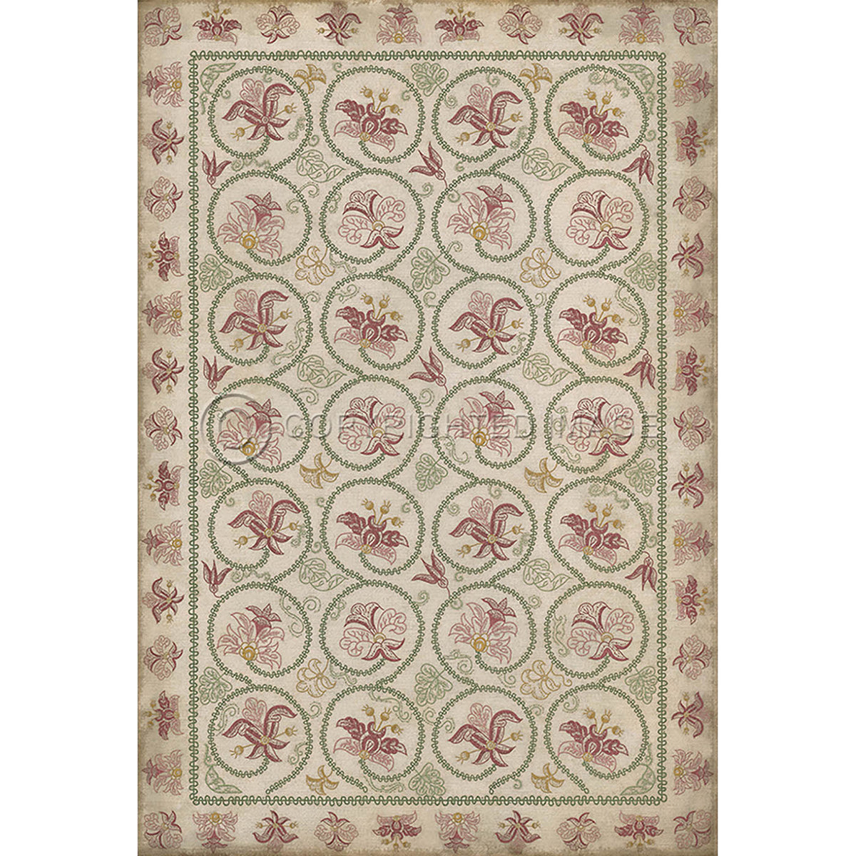 Crewelwork Rose Campion 38x56