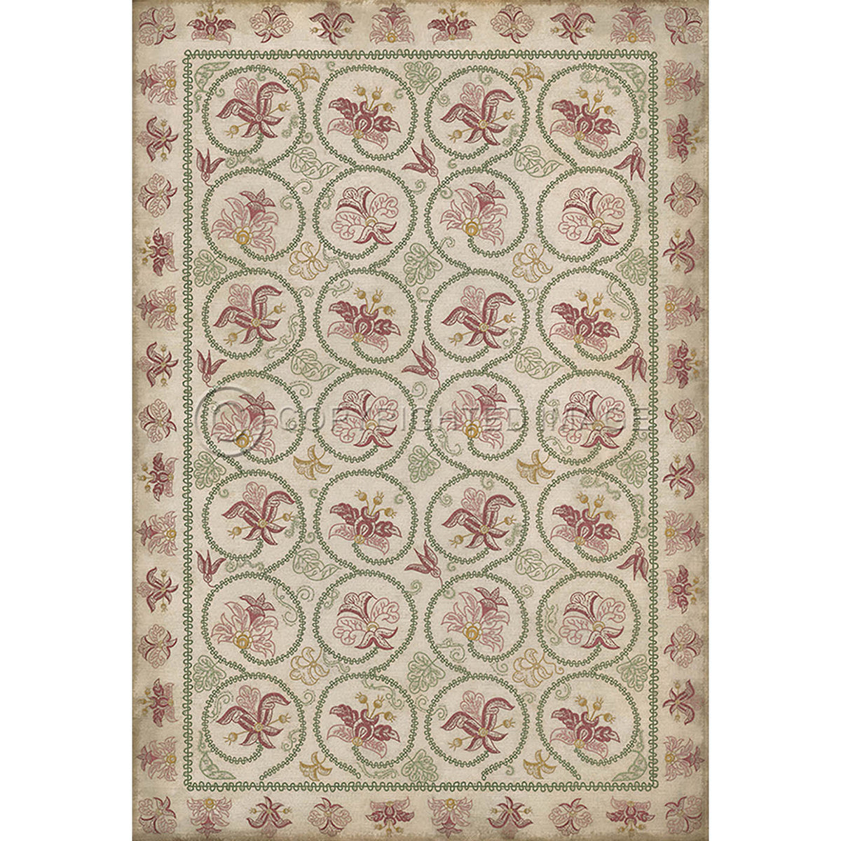 Crewelwork Rose Campion 70x102