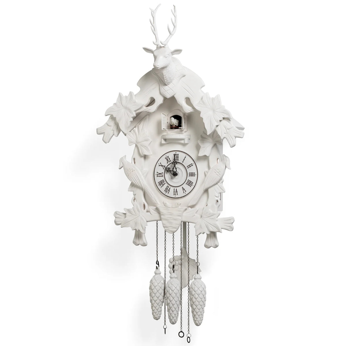 Village White Cuckoo Clock