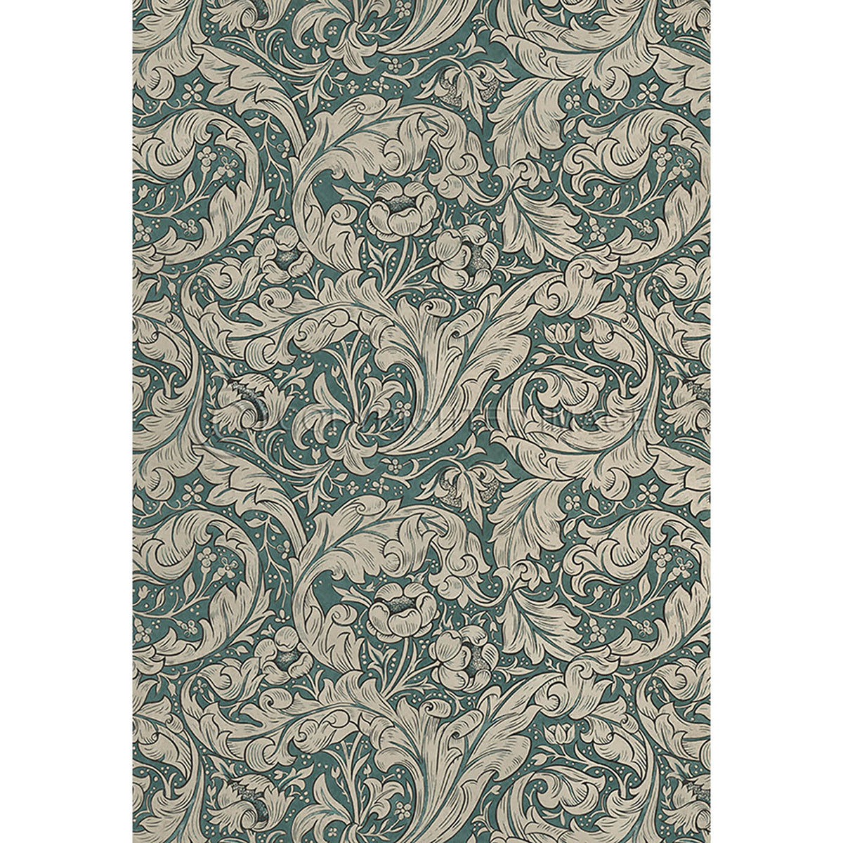 Bachelors Button Mineral and Linen 70x102