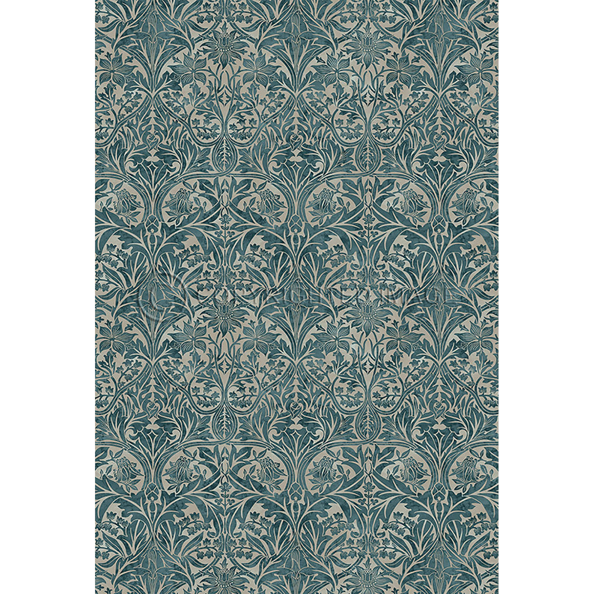 Bluebell Cobalt and Linen 38x56