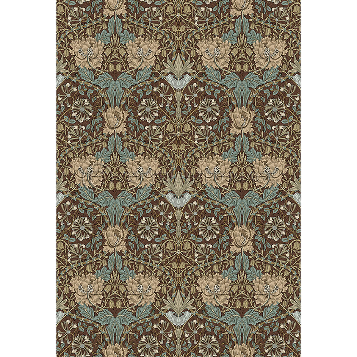 Honeysuckle and Tulip Bullrush 52x76