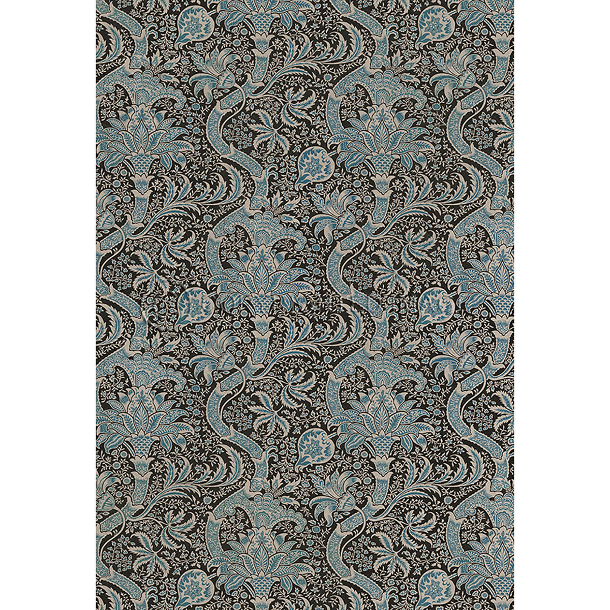 Indian Black and Cobalt 70x102