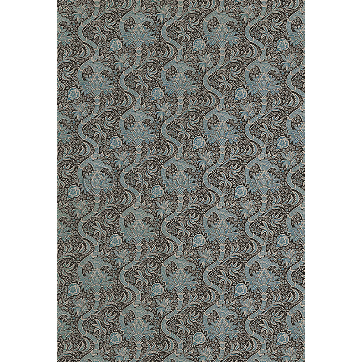 Indian Black and Cobalt 120x175