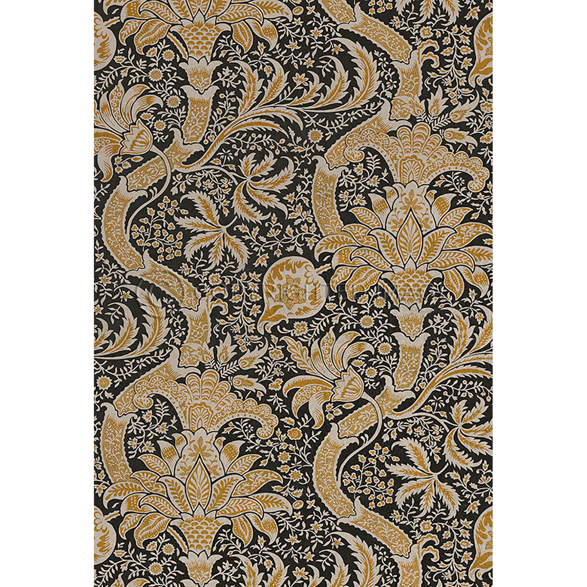 Indian Ochre and Black 38x56