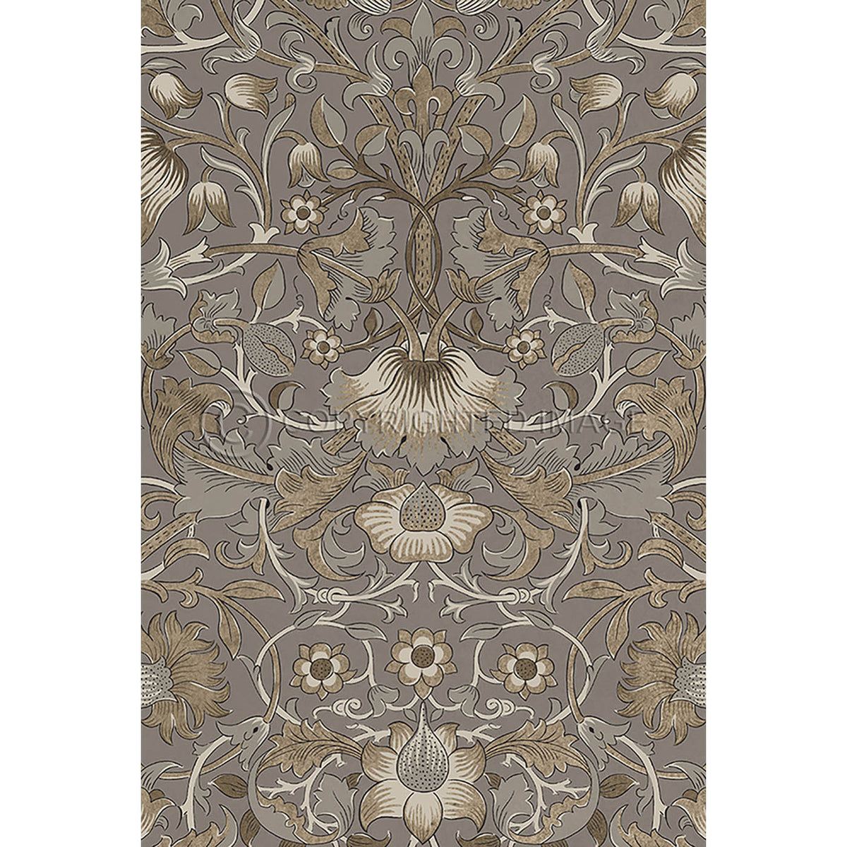 Lodden Taupe and Gold 20x30