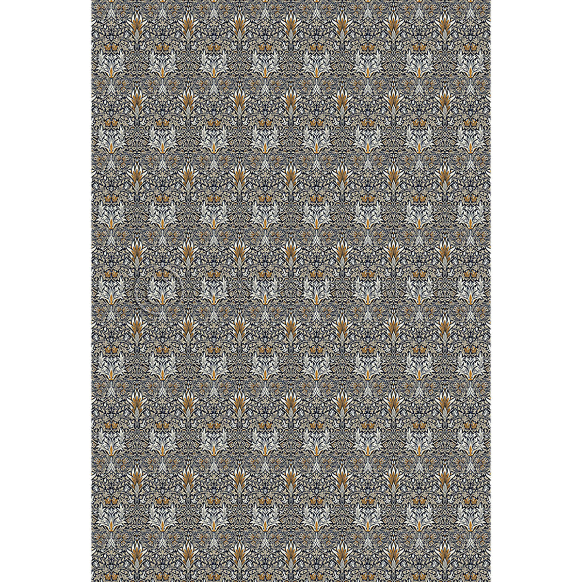 Snakeshead Indigo and Gold 70x102