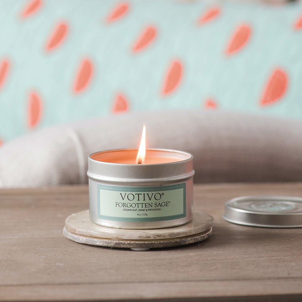 Aromatic Travel Tin Candle-Forgotten Sage