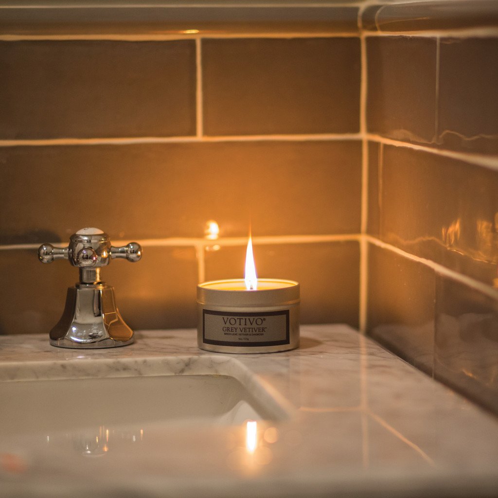 Aromatic Travel Tin Candle-Grey Vetiver