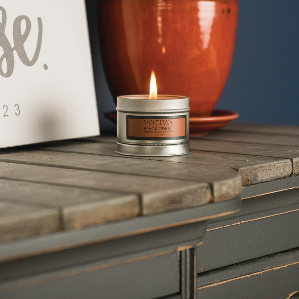 Aromatic Travel Tin Candle-Black Ginger