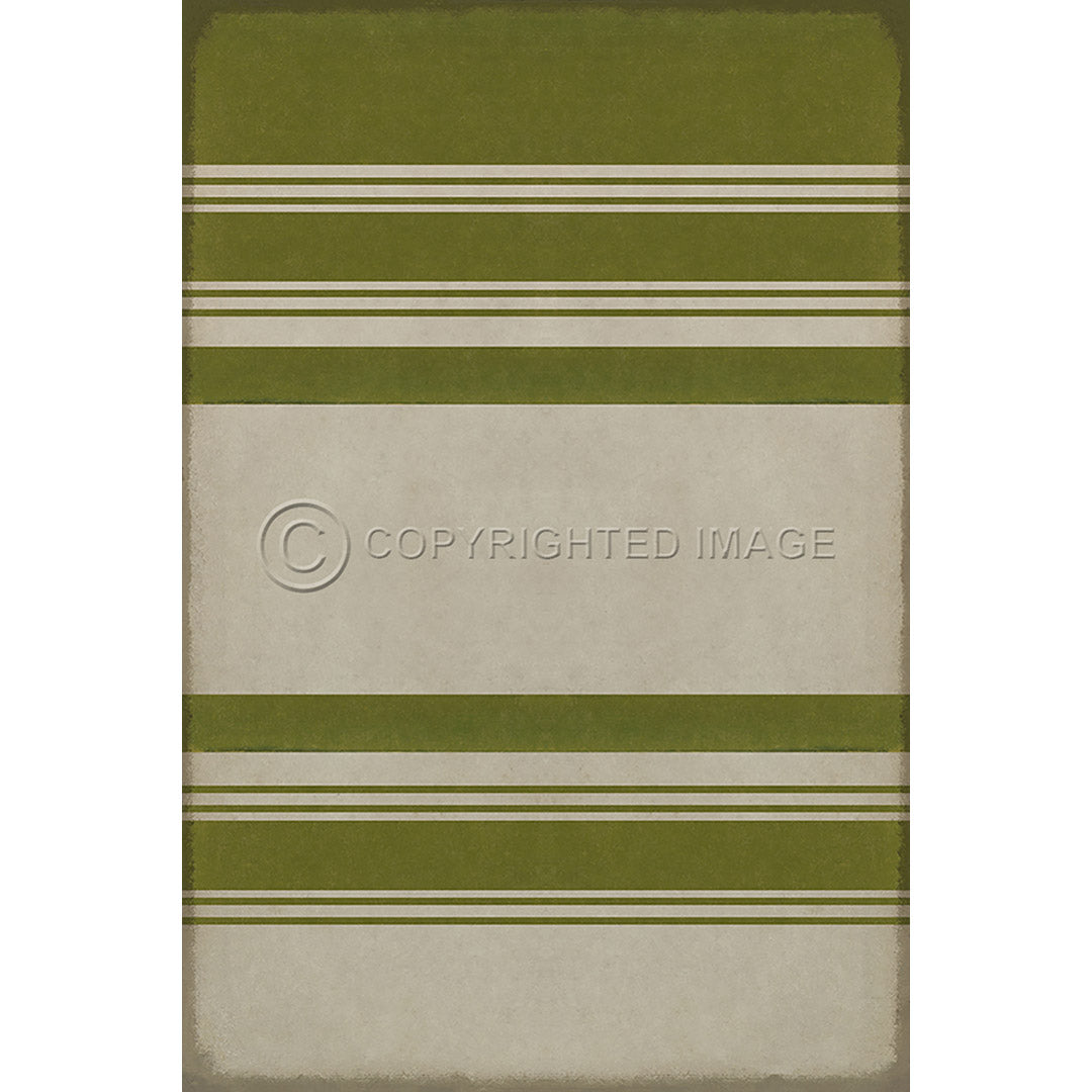Pattern 50 Organic Stripes Green and White 20x30