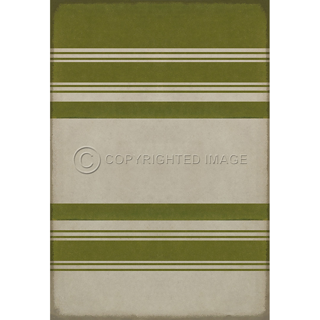 Pattern 50 Organic Stripes Green and White    70x102